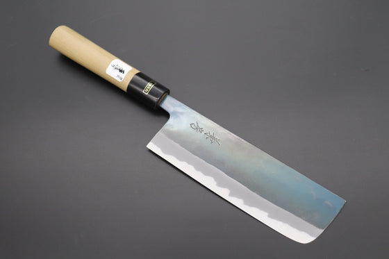 Aiko Black (あいこ, アイコ) Damascus Steel Knife with Coloured Black Resin Handle - 6.7 inch Santoku Knife | Santoku Knife
