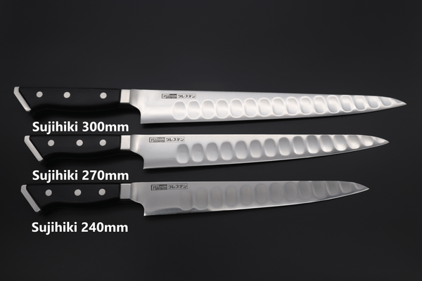 Glestain Sujihiki 727TSK Sujihiki 270mm (10.6inch) / Right Handed Glestain Professional High End Knives Sujihiki (240mm to 300mm, 3 sizes)
