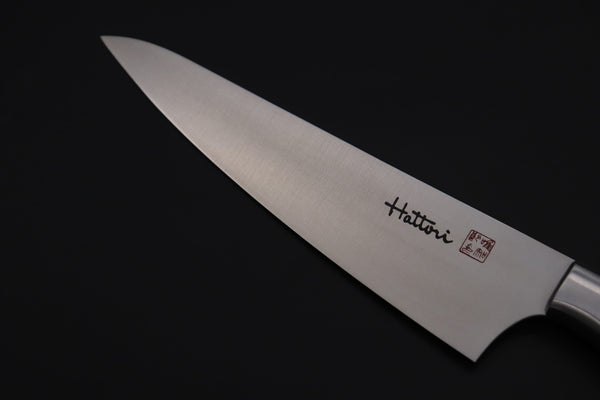 Hattori Boning Knife | Honesuki FH-5SM Boning Knife 160mm (6.2inch) Hattori Forums Custom Limited Edition, FH Solid VG-10 Series FH-5SPSM Boning Knife 160mm (6.2inch, Sugarite Malachite Gem-Composite Stone Handle)