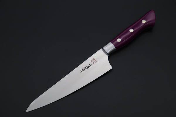 Hattori Boning Knife | Honesuki FH-5SM Boning Knife 160mm (6.2inch) Hattori Forums Custom Limited Edition, FH Solid VG-10 Series FH-5SPSM Boning Knife 160mm (6.2inch, Sugarite Malachite Gem-Composite Stone Handle)
