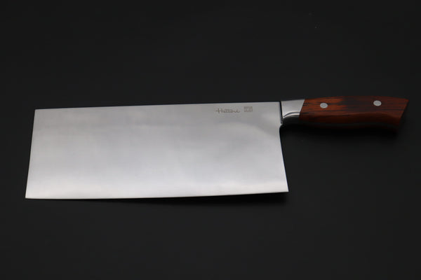 Hattori Chinese Cleaver Hattori, — SECOND GRADE ITEMーSolid VG-10 SAN-CC4 Chinese Cleaver (Cocobolowood Handle)
