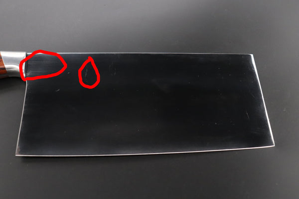 Hattori Chinese Cleaver Hattori, — SECOND GRADE ITEMーSolid VG-10 SAN-CC4 Chinese Cleaver (Cocobolowood Handle)