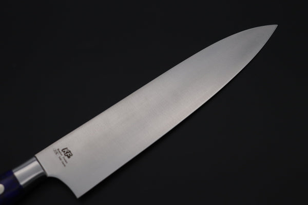 Hattori Gyuto Hattori Forums Custom Limited Edition, FH "NOAH" Series FHN-6SPDBT Gyuto 210mm (8.2 Inch, Deep Blue Turquoise Gem-Composite-stone Handle)