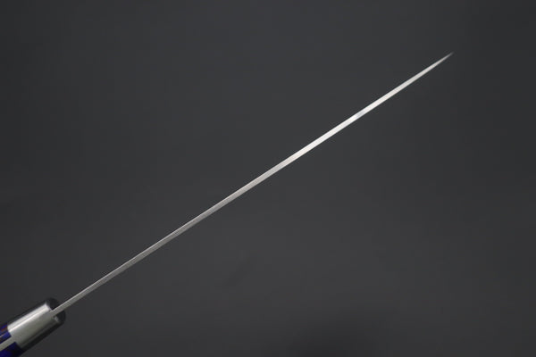 Hattori Gyuto Hattori Forums Custom Limited Edition, FH "NOAH" Series FHN-6SPDBT Gyuto 210mm (8.2 Inch, Deep Blue Turquoise Gem-Composite-stone Handle)