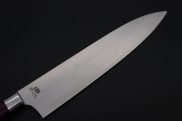 Hattori Gyuto Hattori Forums Custom Limited Edition, FH "NOAH" Series FHN-6SPSM Gyuto 210mm (8.2 Inch, Sugarite Malachite Gem-Composite Stone Handle)