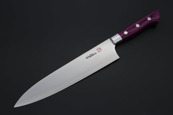 Hattori Gyuto Hattori Forums Custom Limited Edition, FH "NOAH" Series FHN-6SPSM Gyuto 210mm (8.2 Inch, Sugarite Malachite Gem-Composite Stone Handle)