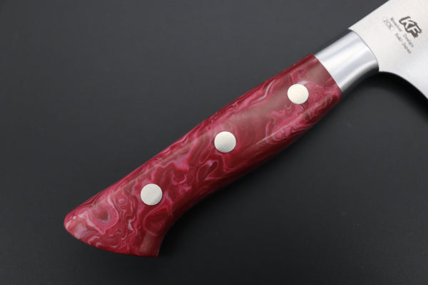 Hattori Gyuto Hattori Forums Custom Limited Edition, FH "NOAH" Series FHN-6SPSO Gyuto 210mm (8.2 Inch, Spiny Oyster Gem composite Stone Handle)
