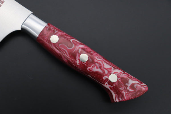 Hattori Gyuto Hattori Forums Custom Limited Edition, FH "NOAH" Series FHN-6SPSO Gyuto 210mm (8.2 Inch, Spiny Oyster Gem composite Stone Handle)