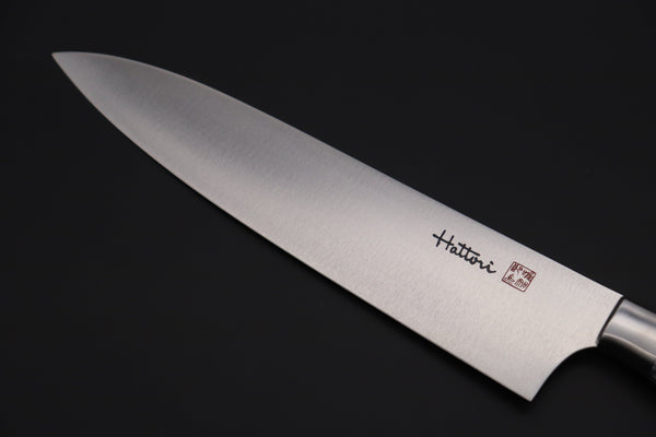 Hattori Gyuto Hattori Forums Custom Limited Edition, FH Series FH-6SPWT Gyuto 210mm (8.2 Inch, White Turquoise Gem-Composite-stone Handle)