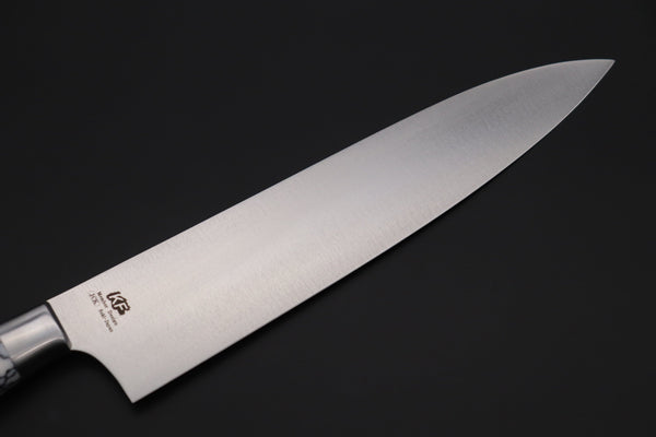 Hattori Gyuto Hattori Forums Custom Limited Edition, FH Series FH-6SPWT Gyuto 210mm (8.2 Inch, White Turquoise Gem-Composite-stone Handle)