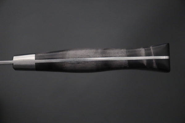 Hattori Gyuto FHN-7SPBLACK Gyuto 240mm (9.4inch) Hattori Forums FH "NOAH" Series Custom Limited Edition FHN-7SPBLACK Gyuto 240mm (9.4 Inch, Black Color Stabilized Box Elder Wood Handle)