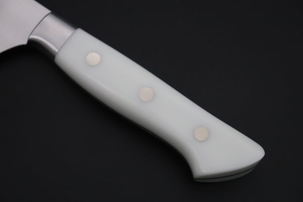 Hattori Gyuto FHN-7W Gyuto 240mm (9.4inch) Hattori Forums FH "NOAH" Series FHN-7W Gyuto 240mm (9.4 Inch, Fresh White Corian Handle)
