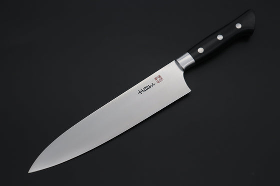 Hattori Gyuto FHN-6L Gyuto 210mm (8.2inch) Hattori Forums FH "NOAH" Series Gyuto (210mm to 270mm, 3 sizes, Black Linen Micarta Handle)