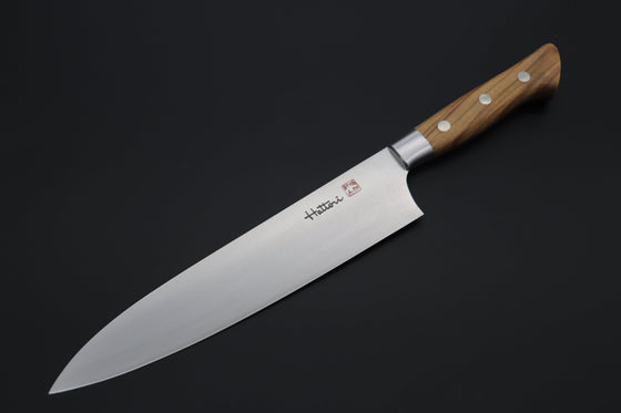 Hattori Gyuto FHN-6O Gyuto 210mm (8.2inch) Hattori Forums FH "NOAH" SeriesGyuto (210mm to 240mm, 2 sizes, Olive Wood Handle)