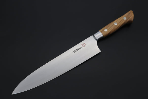Hattori Gyuto FHN-6O Gyuto 210mm (8.2inch) Hattori Forums FH "NOAH" SeriesGyuto (210mm to 240mm, 2 sizes, Olive Wood Handle)