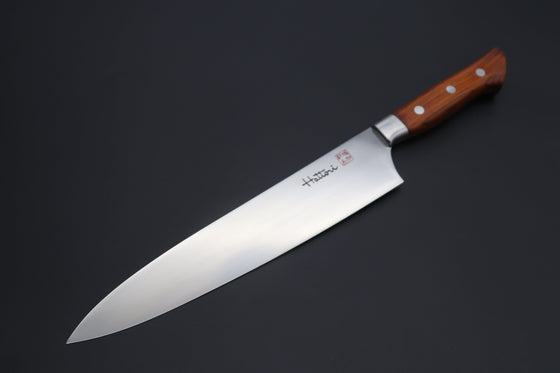 Takeshi Saji VG10 Black Damascus IR Japanese Chef's Chinese Cooking Knife  220mm with Desert Ironwood Handle