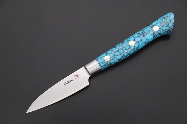 Hattori Paring Hattori Forums Custom Limited Edition, FH Series FH-1SPT Parer 70mm (2.7 Inch, Turquoise Gem-Composite-stone Handle)