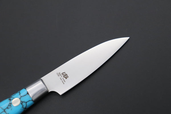 Hattori Paring Hattori Forums Custom Limited Edition, FH Series FH-1SPT Parer 70mm (2.7 Inch, Turquoise Gem-Composite-stone Handle)