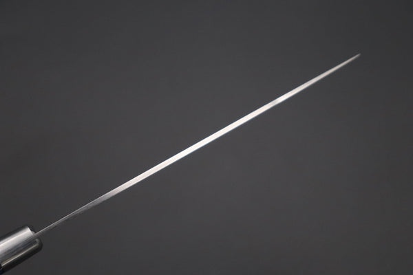 Hattori Petty Hattori Forums Custom Limited Edition, FH Solid VG-10 Series FH-2SPBLUE Petty 120mm (4.7 Inch, Blue Color Stabilized Box Elder Wood Handle)