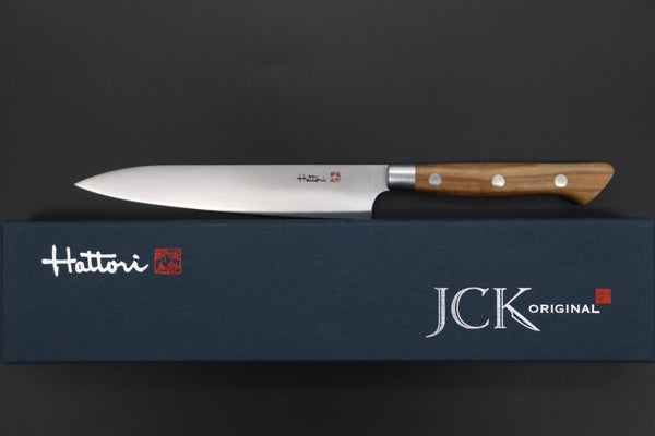 Hattori Petty FHN-3O Petty 150mm (5.9inch) Hattori Forums "NOAH" Series FHN-3O Petty 150mm (5.9 Inch, Olivewood Handle)