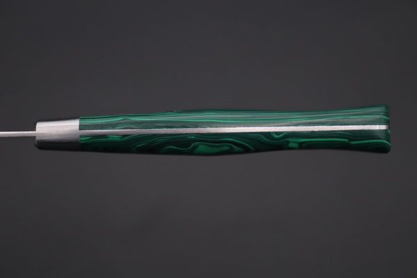 Hattori Petty FHN-3SPGM Petty 150mm (5.9inch) Hattori Forums "NOAH" Series FHN-3SPGM Petty 150mm (5.9 Inch, Green Malachite Gem-Composite-stone Handle)