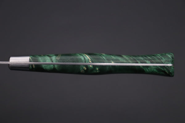 Hattori Petty FHN-3SPGREEN Petty 150mm (5.9inch) Hattori Forums "NOAH" Series FHN-3SPGREEN Petty 150mm (5.9 Inch, Green Color Stabilized Box Elder Wood Handle)