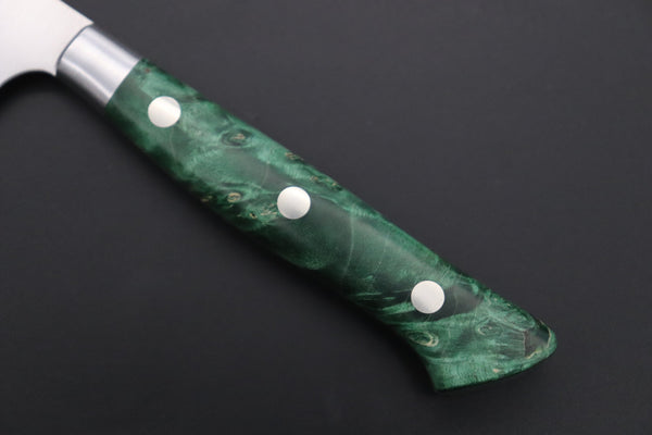 Hattori Petty FHN-3SPGREEN Petty 150mm (5.9inch) Hattori Forums "NOAH" Series FHN-3SPGREEN Petty 150mm (5.9 Inch, Green Color Stabilized Box Elder Wood Handle)