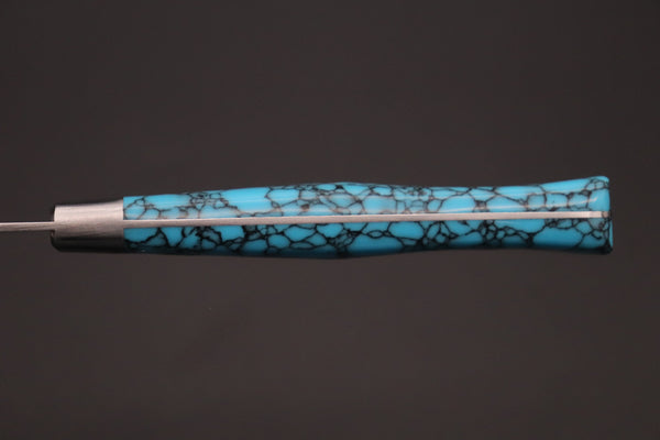 Hattori Petty FHN-3SPT Petty 150mm (5.9inch) Hattori Forums "NOAH" Series FHN-3SPT Petty 150mm (5.9 Inch, Turquoise Gem-Composite-stone Handle)