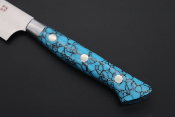 Hattori Petty FHN-3SPT Petty 150mm (5.9inch) Hattori Forums "NOAH" Series FHN-3SPT Petty 150mm (5.9 Inch, Turquoise Gem-Composite-stone Handle)