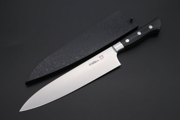 Hattori Petty Master Ichiro Hattori Knife Set !! Hattori Forums "NOAH" Series FHN-3L Petty 150mm (5.9 Inch) and FHN-6L Gyuto210mm (8.2 Inch) (comes with Black Lacquered Sayas)