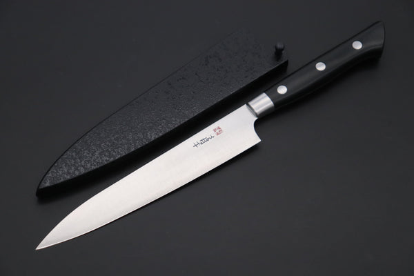 Hattori Petty Master Ichiro Hattori Knife Set !! Hattori Forums "NOAH" Series FHN-3L Petty 150mm (5.9 Inch) and FHN-6L Gyuto210mm (8.2 Inch) (comes with Black Lacquered Sayas)