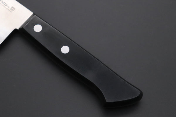 Hattori Santoku SAN-CX Santoku 170mm (6.6inch) Hattori 傘 SAN Limited Edition, Cowry X and VG-2 clad SAN-CX Santoku 170mm (6.6 inch, Black Linen Micarta Handle)