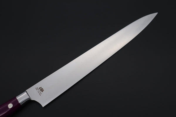 Hattori Sujihiki Hattori Forums Custom Limited Edition, FH Series FH-13SPSM Sujihiki 270mm (10.6 Inch, Sugarite Malachite Gem-Composite Stone Handle)