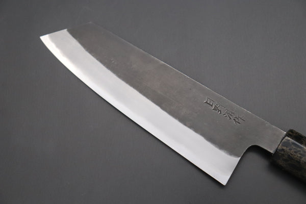 Hinoura Bunka Custom Limited Edition, Hinoura White Steel No.1 Kurouchi Series HS1-8SP4 Bunka 165mm (6.4 Inch)
