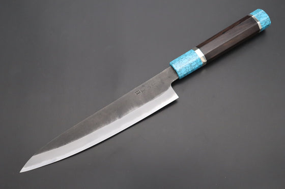 Hinoura Wa Gyuto Custom Limited Edition, Hinoura White Steel No.1 Kurouchi Series HS1-6SP2 Wa Gyuto 210mm (8.2 Inch)