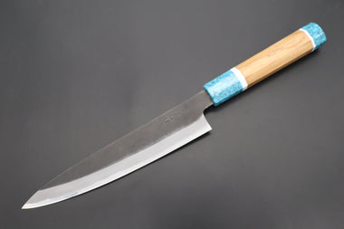 Hinoura Wa Gyuto Custom Limited Edition, Hinoura White Steel No.1 Kurouchi Series HS1-6SP8 Wa Gyuto 210mm (8.2 Inch)