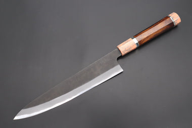 Hinoura Wa Gyuto Custom Limited Edition, Hinoura White Steel No.1 Kurouchi Series HS1-7SP5 Wa Gyuto 240mm (9.4 Inch)
