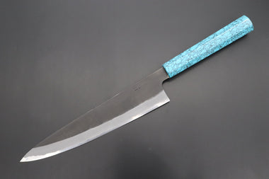 Hinoura Wa Gyuto Custom Limited Edition, Hinoura White Steel No.1 Kurouchi Series HS1-7SP6 Wa Gyuto 240mm (9.4 Inch)