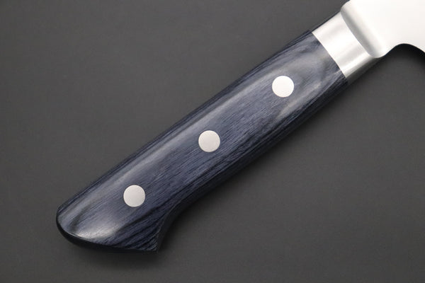 JCK Natures Bunka JCK Natures Blue Clouds AUS-8 Basic Series BCAP-9 Bunka (Kiritsuke) 190mm (7.4 inch, Royal Blue-Purple Pakka Wood Handle)