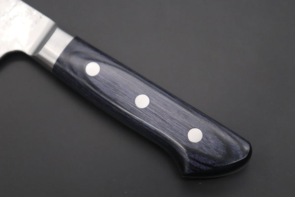 JCK Natures Bunka JCK Natures 青雲 Blue Clouds Series BCBP-2 Blue Steel No.2 Nashiji Bunka (Kiritsuke) 190mm (7.4 inch, Royal Blue-Purple Pakka Wood Handle)