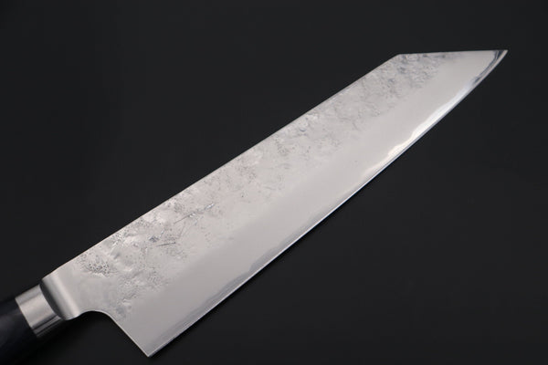 JCK Natures Bunka JCK Natures 青雲 Blue Clouds Series BCBP-2 Blue Steel No.2 Nashiji Bunka (Kiritsuke) 190mm (7.4 inch, Royal Blue-Purple Pakka Wood Handle)