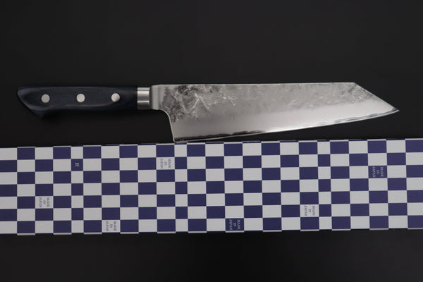 JCK Natures Bunka JCK Natures 青雲 Blue Clouds Series BCBP-2 Blue Steel No.2 Nashiji Bunka (Kiritsuke) 190mm (7.4 inch, Royal Blue-Purple Pakka Wood Handle)