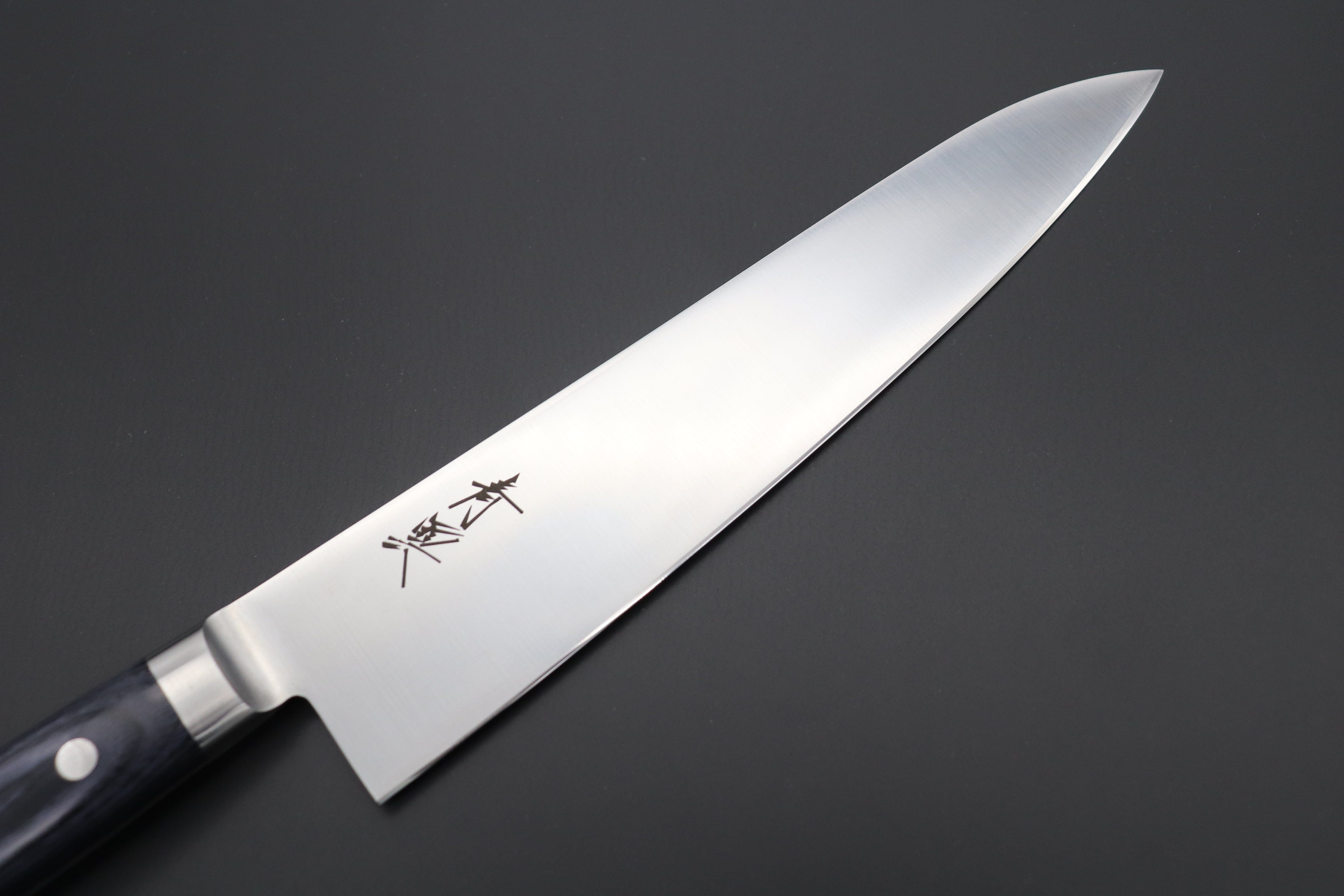 Vintage Japanese Steak Knife Set of 8 Mismatched Wooden Handles