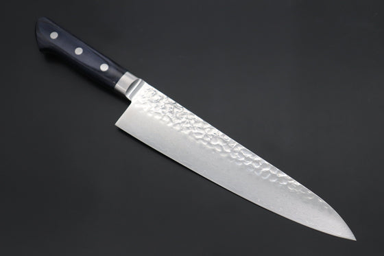 JCK Natures Gyuto Without Blue Wooden Saya JCK Natures ”Gekko Blue” Gyuto 210mm (8.2 inch, Royal Blue-Purple Pakka Wood Handle)