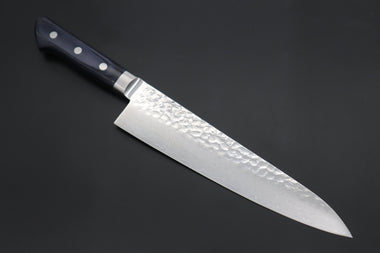 JCK Natures Gyuto Without Blue Wooden Saya JCK Natures ”Gekko Blue” Gyuto 210mm (8.2 inch, Royal Blue-Purple Pakka Wood Handle)
