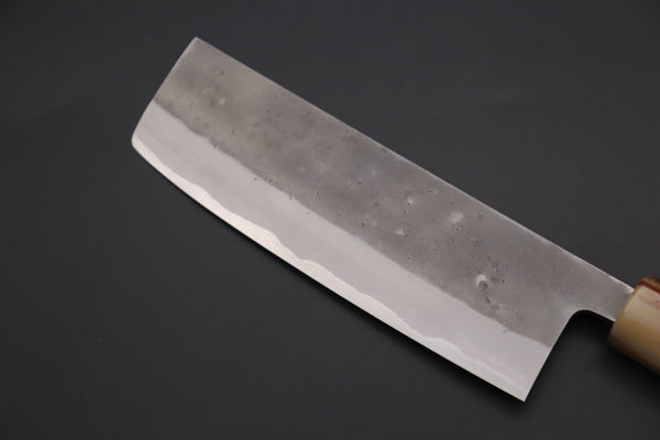 JCK Natures Nakiri JCK Natures "Super Blue Moon Series" BMS-4E Nakiri 165mm (6.4 inch, Octagonal Ebonywood Handle)