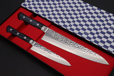 JCK Natures Santoku JCK Natures Blue Clouds Series VG-10 Tsuchime Damascus Petty 135mm & Gyuto 210mm (BCDP 2Pcs Set)