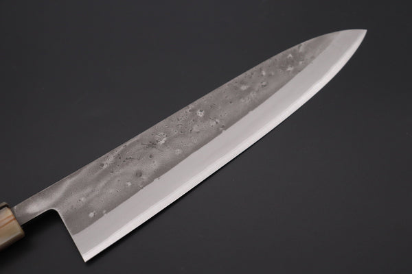 JCK Natures Wa Gyuto JCK Natures "Super Blue Moon Series" BMS-5LE Wa Gyuto 240mm (9.4 inch, Octagonal Ebonywood Handle)
