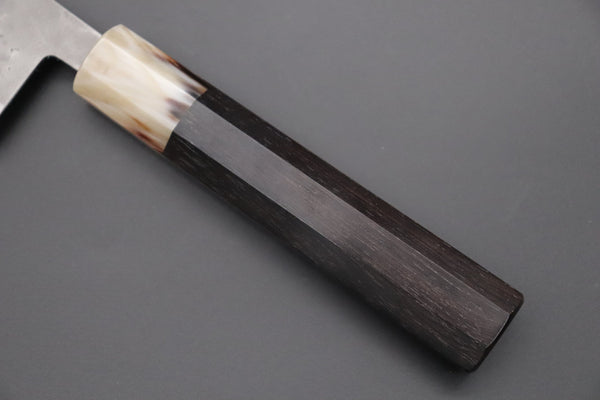 JCK Natures Wa Santoku JCK Natures "Super Blue Moon Series" BMS-3E Wa Santoku 170mm (6.6 inch, Octagonal Ebonywood Handle)