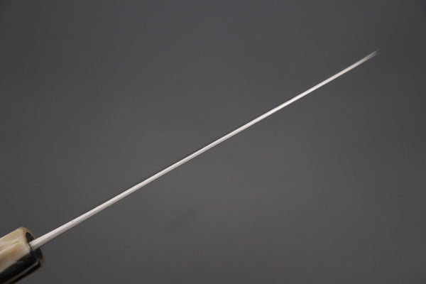 JCK Natures Wa Santoku JCK Natures "Super Blue Moon Series" BMS-3E Wa Santoku 170mm (6.6 inch, Octagonal Ebonywood Handle)